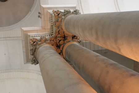 Colonnes jumelées de la croisée