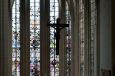 Glasramen koor en transepten