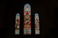 Vitrail de Notre-Dame du Rosaire et de saint Dominique